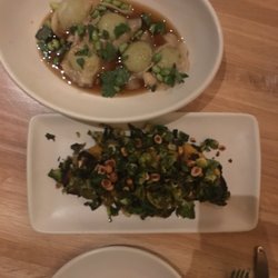 True Food Kitchen - Edamame dumplings and squash toast