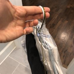 Professional Cleaners - Twisty tie so hangers and clothes don't separate when you carry them