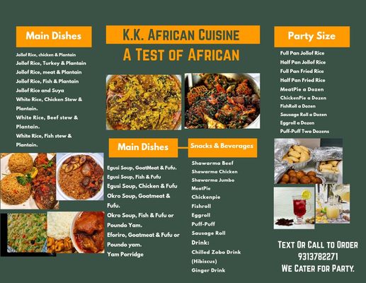 Menu photo 2 K K African Cuisine Locust Grove, GA Menu photo 2 K K African Cuisine Locust Grove, GA