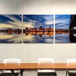 Technicraft - Direct print on aluminum with floating hangers.