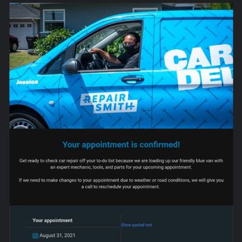 AutoNation Mobile Service - 2nd confirmation pushing back the time to 730 pm - 9 pm. Still no one showed up - Auto Repair Near Me AutoNation Mobile Service - 2nd confirmation pushing back the time to 730 pm - 9 pm. Still no one showed up - Auto Repair Near Me