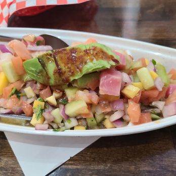 Ceviche Ria - Mixed fish and shrimp ceviche, minus the octopus. - Seafood Near Me - Houston, Texas