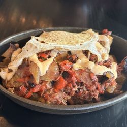 Hash and eggs