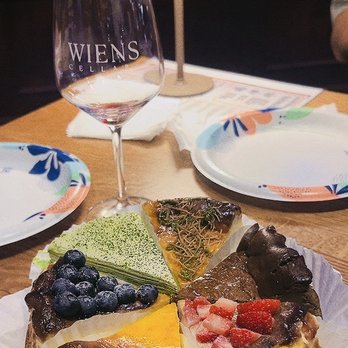 Sweetify - Coffee/ strawberry/ blueberry/ pistachio/ original flavor basque cheesecake and Matcha Millie crepe cake - Desserts Near Me - Temecula, California