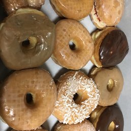 a box of assorted donuts a box of assorted donuts