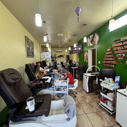 Inside the salon