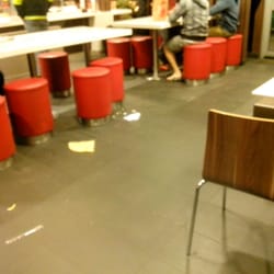McDonald's - Someone needs to buy these guys a broom and mop... :/