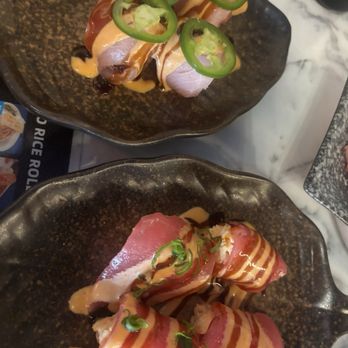 Mabu Sushi - Riceless rolls! Yellowtail and tuna - Sushi Bars Near Me - El Monte, California Mabu Sushi - Riceless rolls! Yellowtail and tuna - Sushi Bars Near Me - El Monte, California