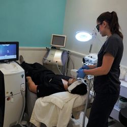 EnteBella Medical - This gentleman is receiving an IPL treatment, one of our most popular services