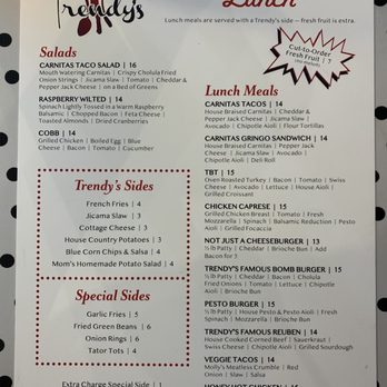 Trendy's - Menu - Breakfast & Brunch Near Me - Redding, California Trendy's - Menu - Breakfast & Brunch Near Me - Redding, California