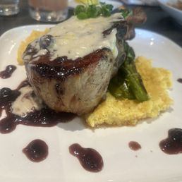 Pork Chop with cheese grits Pork Chop with cheese grits
