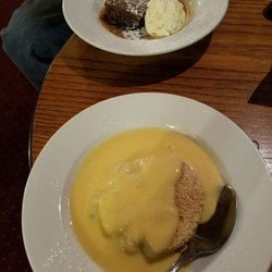 Castle Brasserie - Berry crumble and butterscotch pudding