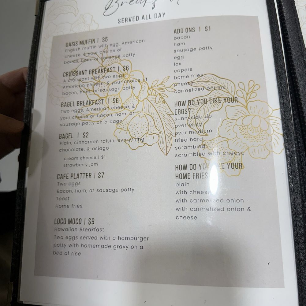 Cafe Oasis - Menu - Thai Near Me - Frostburg, Maryland