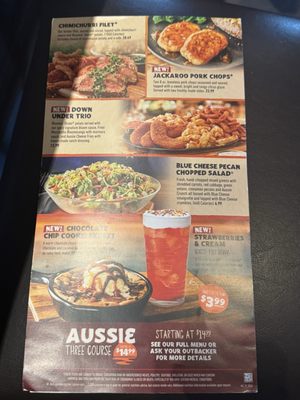Menu photo 8 Outback Steakhouse Kissimmee, FL Menu photo 8 Outback Steakhouse Kissimmee, FL