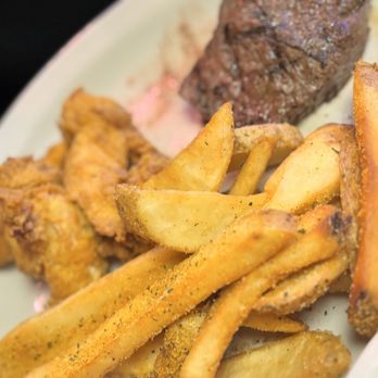 Texas Roadhouse - Chicken Critters- & Sirloin 6oz with steak fries - American Near Me - San Antonio, Texas