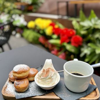 insideOUT - Nutella and Custard puffs served with whipped cream and espresso dip - Lounges Near Me - San Diego, California insideOUT - Nutella and Custard puffs served with whipped cream and espresso dip - Lounges Near Me - San Diego, California