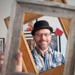 Bridger Eyecare - Artist, Photographer and Friend, Storrs Bishop Looking Well Framed in His New Glasses.
