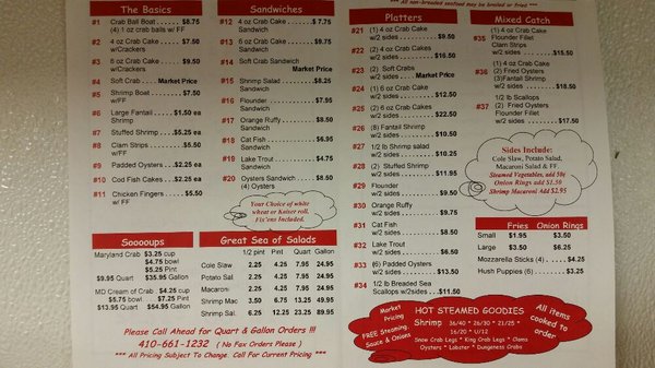 Menu photo 2 Don's Crabs Parkville, MD