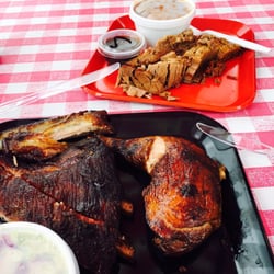 Kelley's BBQ & Catering - Brisket, dark meat chicken and ribs...