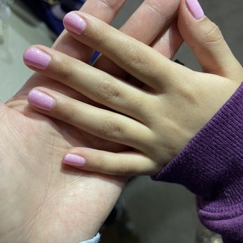 Nice Nail & Spa 3 - Pink shimmer nails - Nail Salons Near Me - Visalia, California