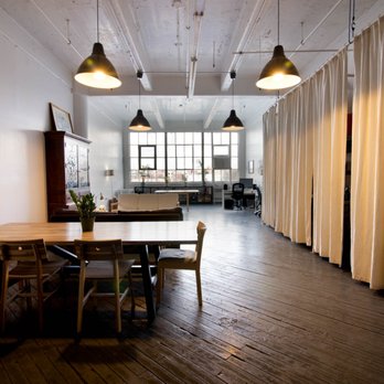 Le JIT Productions - view from the back of space towards windows and office area - Video/Film Production Near Me - Brooklyn, New York