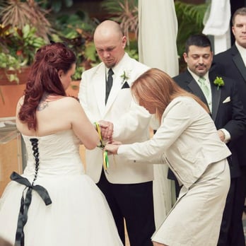 Shot-Gunn Weddings - Desirae & Leon Crowne Plaza Hotel,  Colorado Springs, CO Handfasting ceremony. - Wedding Planning Near Me
