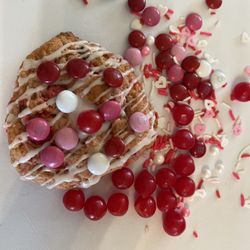 Cookie Love Cottage - Cherry chocolate chip! Butter cookie dough studded with maraschino cherry chips and milk chocolate m&m's.