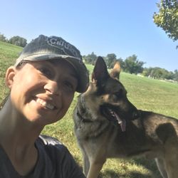 Passion Fur Paws - Roman and I getting ready to start our Sunday classes!