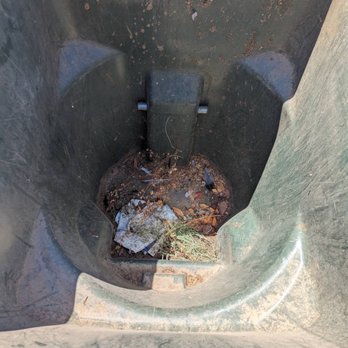 Bubbly Bins Plus - Before picture of our yard/green waste bin - Home Cleaning Near Me