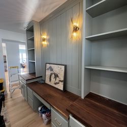 Dunes Remodeling and Handyman Services - Custom built ins with custom created maple counters