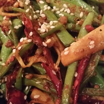 Fire Town - Dry fried flat green beans (spicy) - Seafood Near Me - Paris, 75