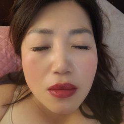 Michelle's Eyelash - My lips after the tatoo !!