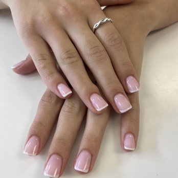Spring Nails - Powder French - Nail Technicians Near Me - Pleasantville, New York