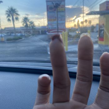 Nails Today - My unfinished bleeding nail. - Nail Salons Near Me - Las Vegas, Nevada