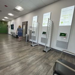 Quest Diagnostics - Large, clean waiting room with easy check in kiosk.
