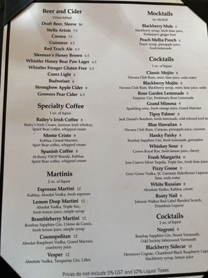 Menu photo 1 The Blackberry Kitchen Fraser Valley Regional District, BC Menu photo 1 The Blackberry Kitchen Fraser Valley Regional District, BC