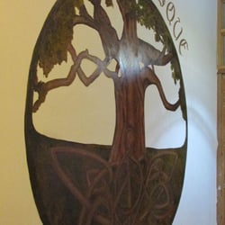 Café Bosque - Árbol de la Vida en el Pasillo de la Entrada