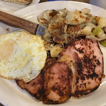 Mountain Top Cafe - Classic breakfast with steak ham - American Near Me - Phelan, California