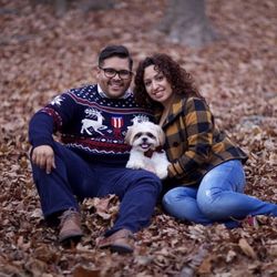 Wadsworth Financial - Founder Alvaro Diaz, with his wife Yuli, and their pup, Maximus.