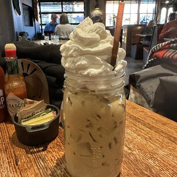 The Buff Restaurant - The White Buffalo Latte. The largest latte I've had in my life. - Breakfast & Brunch Near Me - Boulder, Colorado The Buff Restaurant - The White Buffalo Latte. The largest latte I've had in my life. - Breakfast & Brunch Near Me - Boulder, Colorado