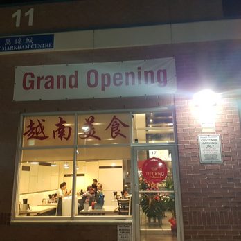 The Pho Restaurant - Store front (night) - Vietnamese Near Me - Markham, Ontario