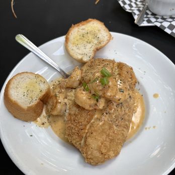 Bourbon Heat - Catfish Layayette with shrimp over rice - Dance Clubs Near Me - New Orleans, Louisiana Bourbon Heat - Catfish Layayette with shrimp over rice - Dance Clubs Near Me - New Orleans, Louisiana