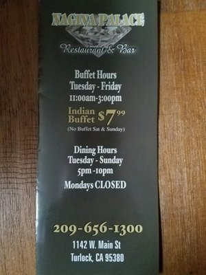 Menu photo 8 Nagina Palace Turlock, CA