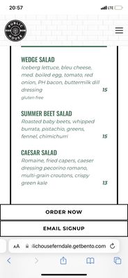 Menu photo 5 Public House Ferndale, MI