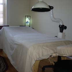 True Health Massage Therapy - Treatment Room with Far Infrared Lamp