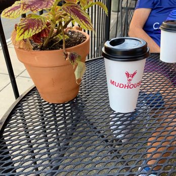 Mudhouse Specialty Coffee Roasters - Ethiopia pour over. Outside seating - Coffee & Tea Near Me - Crozet, Virginia