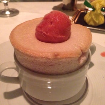 Gary Danko - Strawberry soufflé with strawberry sauce and strawberry sorbet - New American Near Me - San Francisco, California Gary Danko - Strawberry soufflé with strawberry sauce and strawberry sorbet - New American Near Me - San Francisco, California
