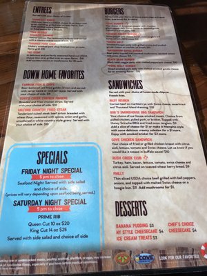 Menu photo 6 The Cove Bar & Grill Milford, KS Menu photo 6 The Cove Bar & Grill Milford, KS
