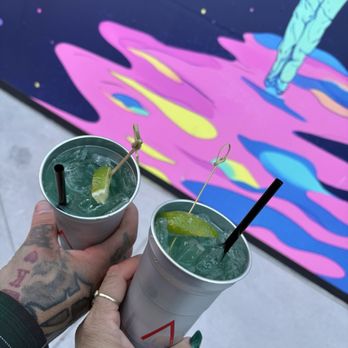AREA15 - Least favorite drink from the looper bar. It was either too sweet or a mix of really cheap tequila, or both, but it was not good at all. - Venues & Event Spaces Near Me - Las Vegas, Nevada