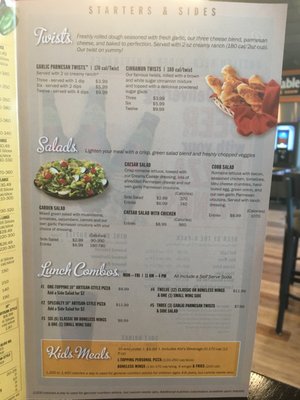 Menu photo 2 Round Table Pizza Modesto, CA Menu photo 2 Round Table Pizza Modesto, CA